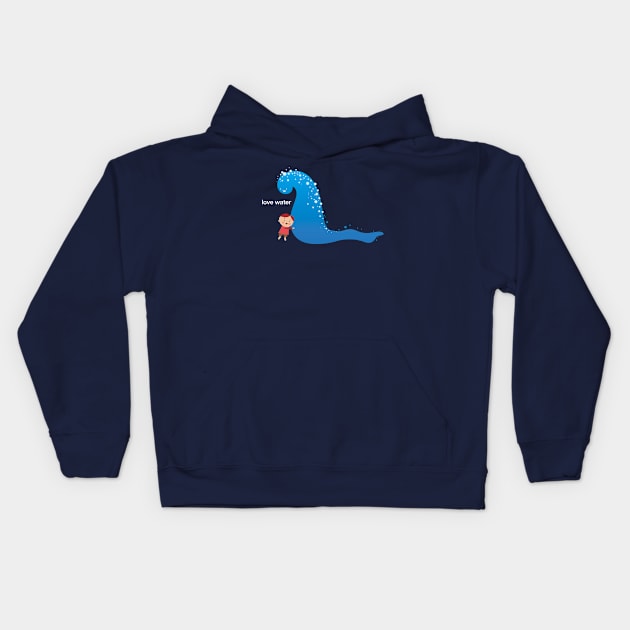 Love Water! Kids Hoodie by JAOC28